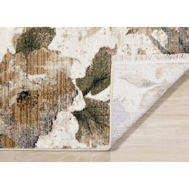 Alpine Rug Co. Sydney Cream Beige Warm Botantical Area Rug