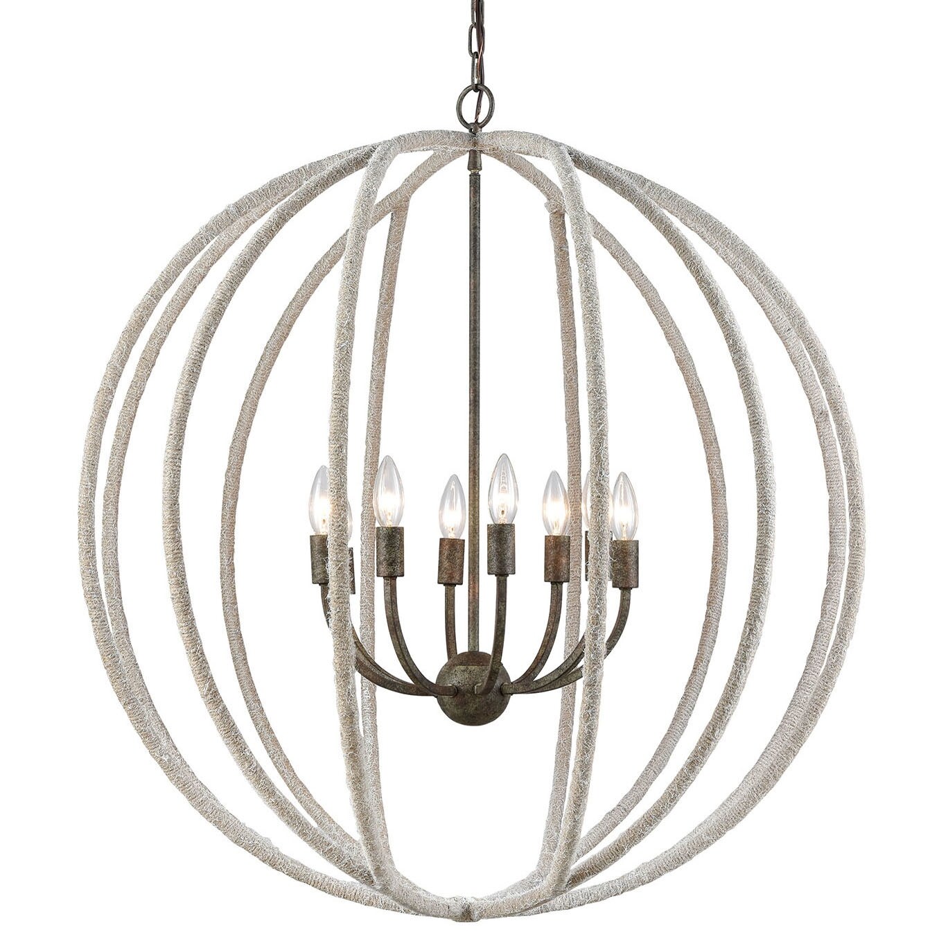 Elk Home D3868  Lasso 8 Light 32" Wide Chandelier - Chandeliers For Bedrooms by Overstock.com