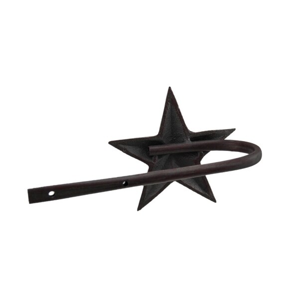 Rustic Metal Star Curtain Holdbacks 