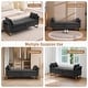 preview thumbnail 37 of 38, 66"W Teddy Storage Bench for Bedroom End of Bed with Arm and Two Pillows