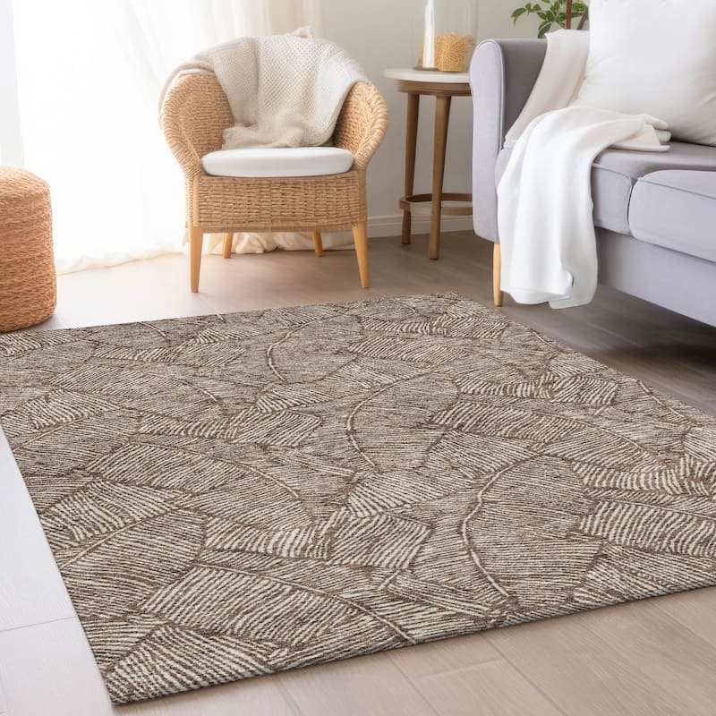 Premium Washable Super Soft Palm Beach Mayfield Rug - Brown - 8' x 10'