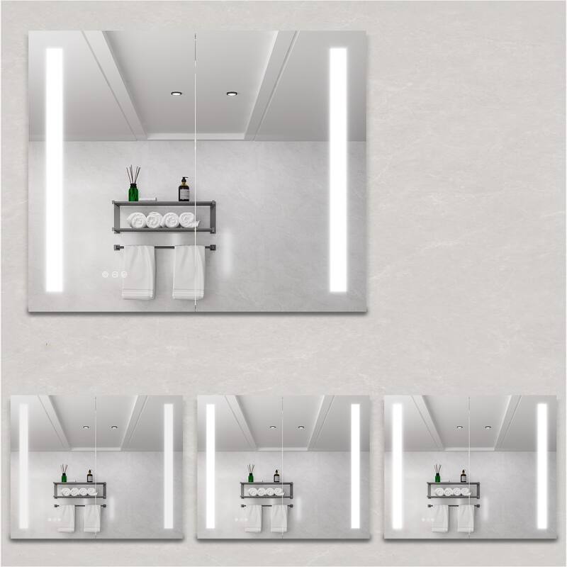 36 X 30 Inch Medicine Cabinet With Led Vanity Mirror