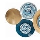 preview thumbnail 4 of 4, Lorelai Modern Abstract Plate Metal Wall Art - 24"H x 45"W x 2.25"D