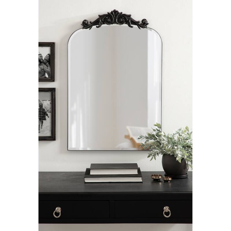Kate and Laurel Arendahl Beveled Frameless Arch Mirror - 20x30