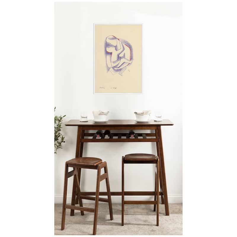 Kate and Laurel Mother 1936 Mikulas Galanda by Nostalgia Prints Framed Canvas Wall Art Print