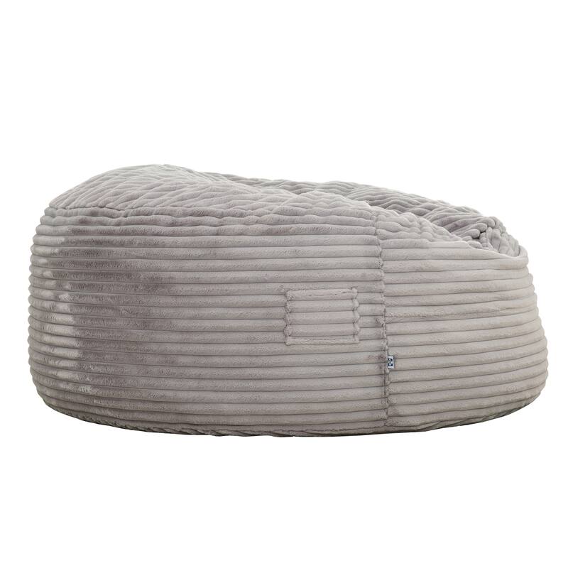 Traditional 72 in. sized Velour Memory Foam Bean Bag