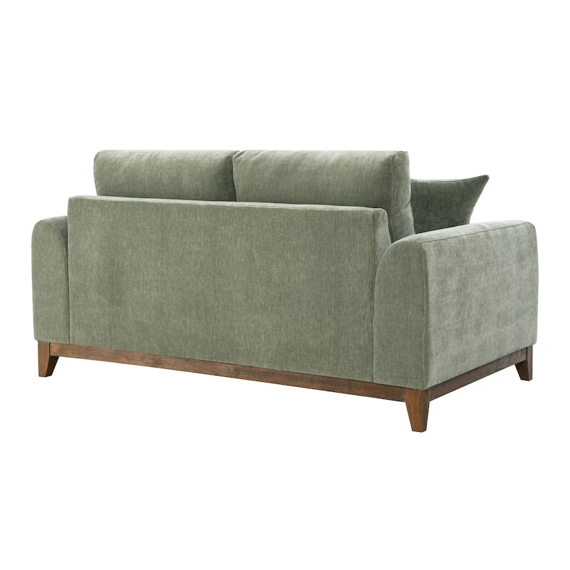 Furniture of America Lurek Mid Century Modern OEKO TEX Chenille Loveseat