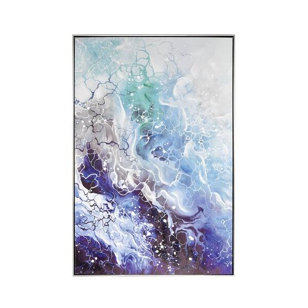 Shop 48 Blue And White Gambier Rectangular Wall Art Decoration
