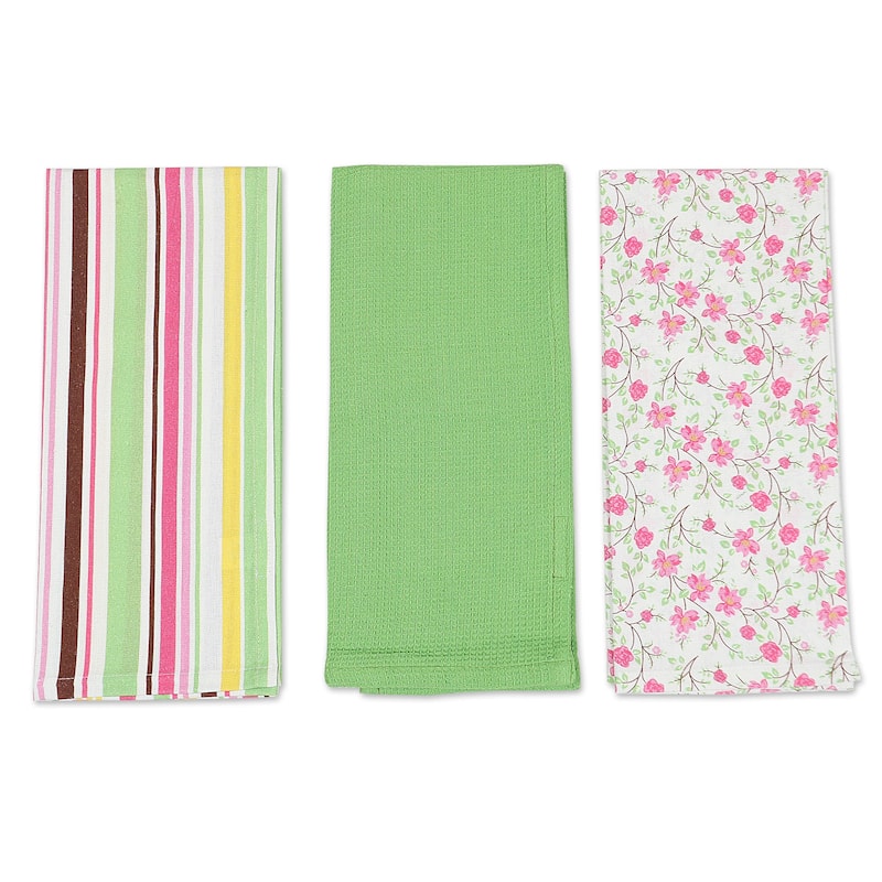Novica Handmade Sweet Happiness Cotton Dish Towels (Set Of 3)