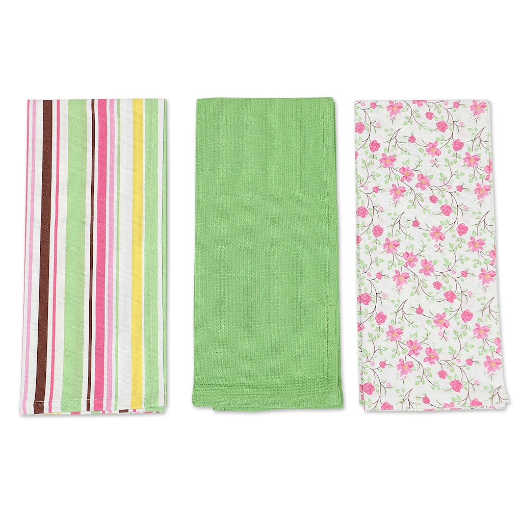 Novica Handmade Sweet Happiness Cotton Dish Towels (Set Of 3)