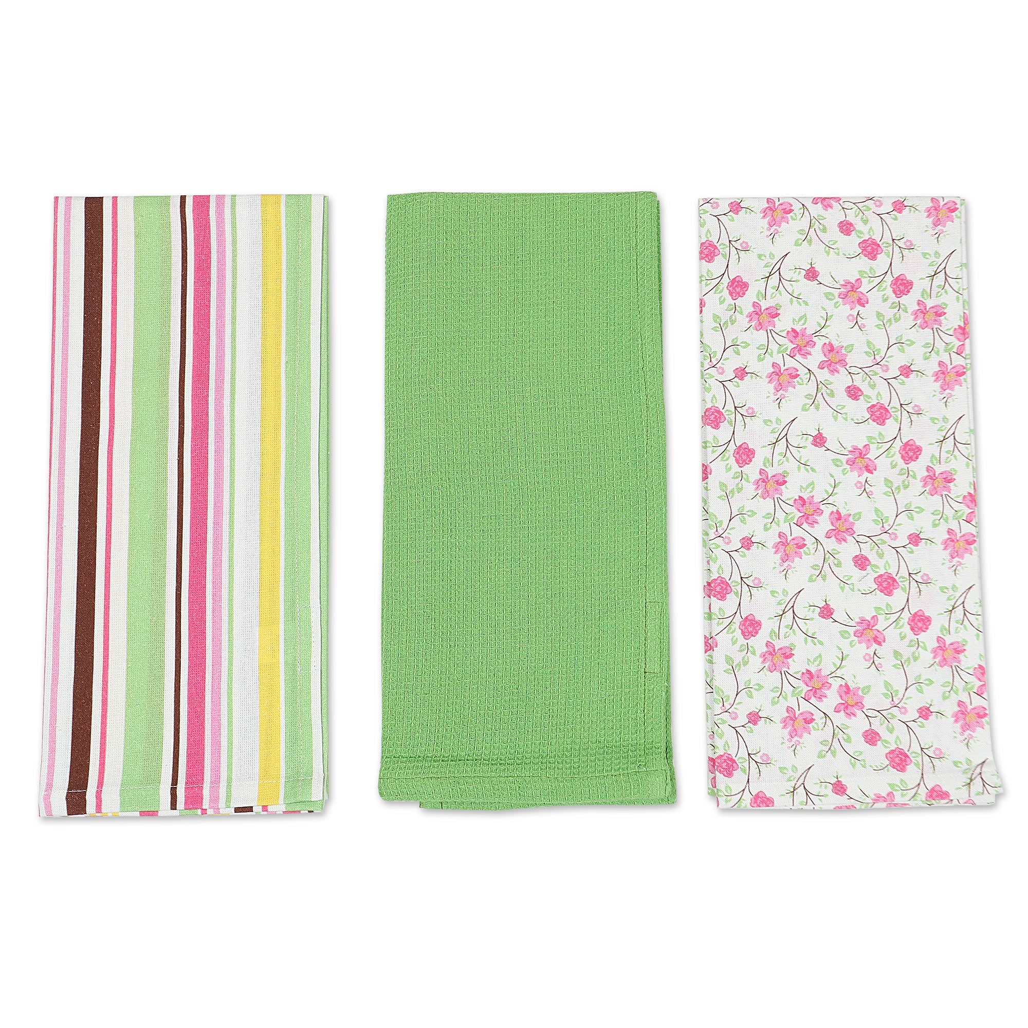 Novica Handmade Sweet Happiness Cotton Dish Towels (Set Of 3)