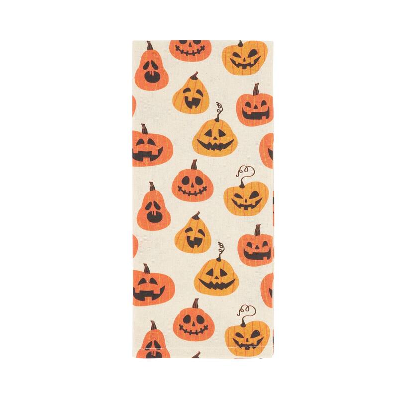Spice of Fall Pumpkin Kitchen Towel (Set of 4) - 18"x28" - 18"x28" - Set of 4