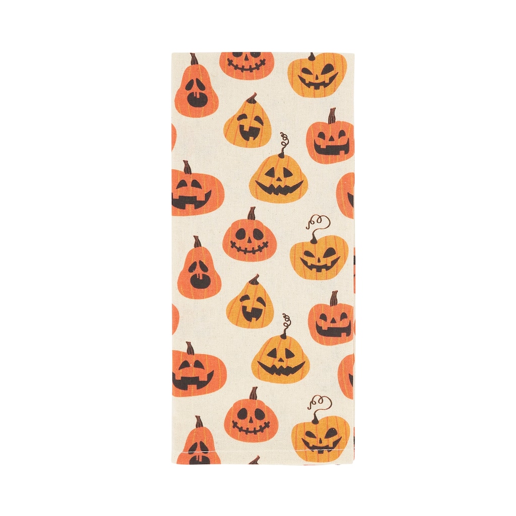 Spice of Fall Pumpkin Kitchen Towel (Set of 4) - 18"x28"