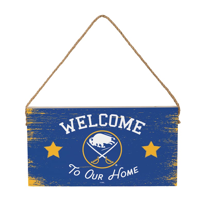 Buffalo Sabres Wooden Door Decor Wall Sign - Multi-Color