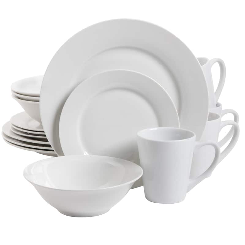 Gibson Home Noble Court 16-Piece Dinnerware Set - White