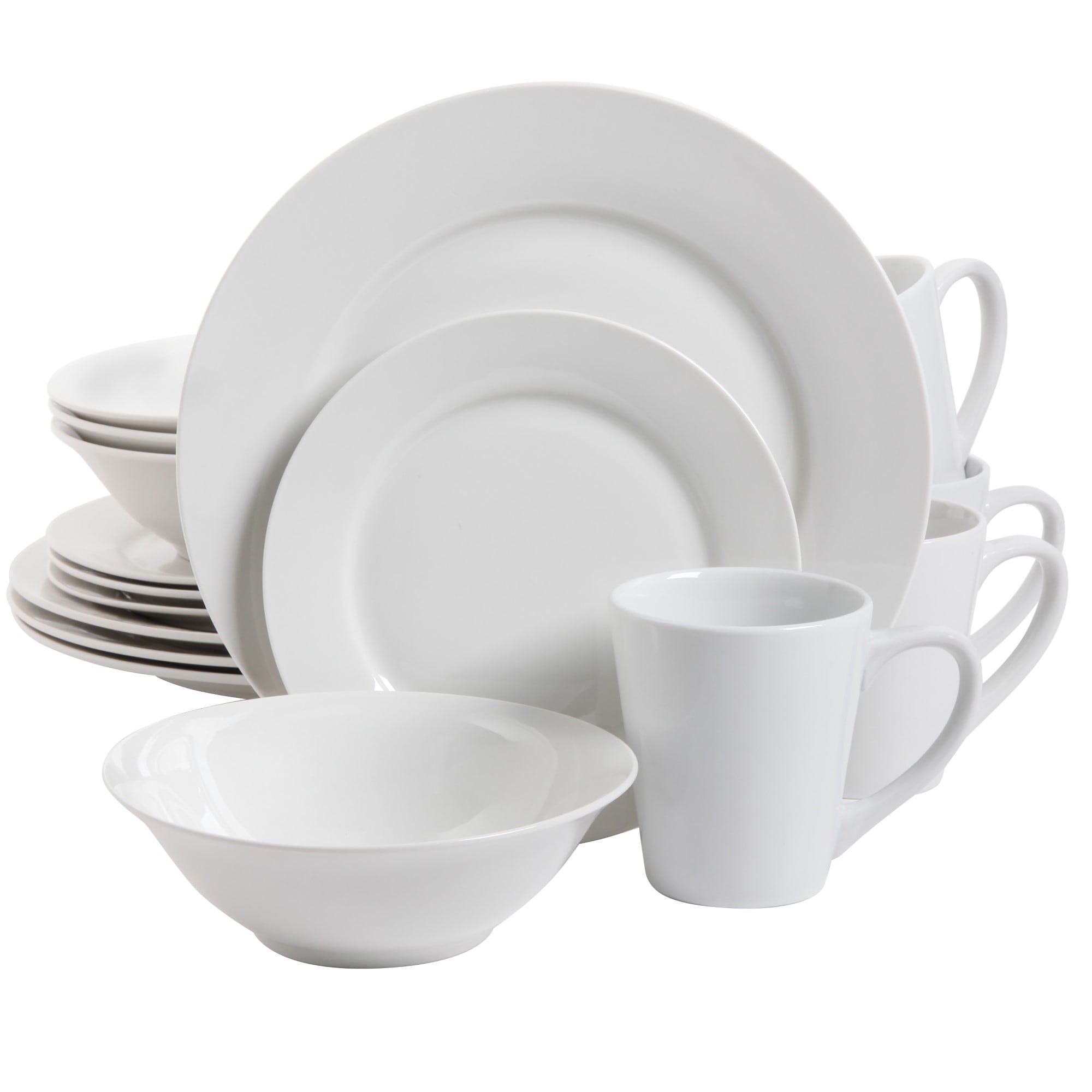 Gibson Home Noble Court 16-Piece Dinnerware Set - White