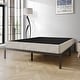 preview thumbnail 2 of 15, CraftPorch Solid Wood 5-Inch Box Spring Foundation with Wood Slats with Warm Grey Linen Cover