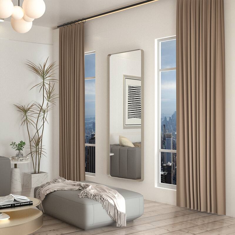 Rectangle Bathroom Mirror for Vanity Wall Mounted Vertical Horizontal Makeup Mirror