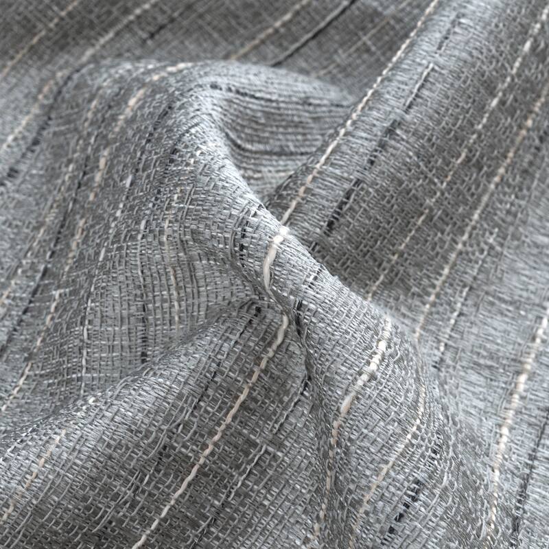 Kensington Striped Texture Window Curtain Panel 84" or 95"