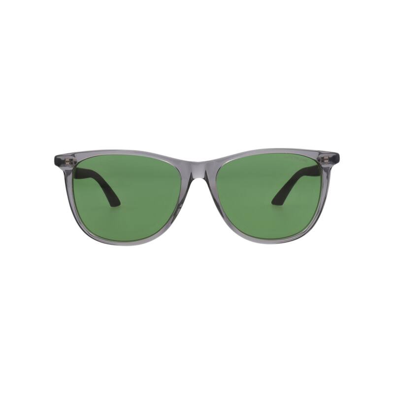 Montblanc Square-Frame Recycled Acetate Sunglasses - Grey Black Green - Grey - Green Lens