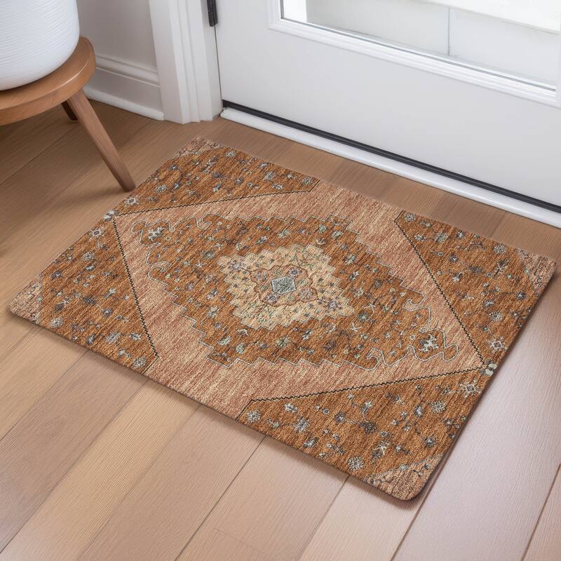 Machine Washable Indoor/ Outdoor Global Marrakesh Chantille Rug