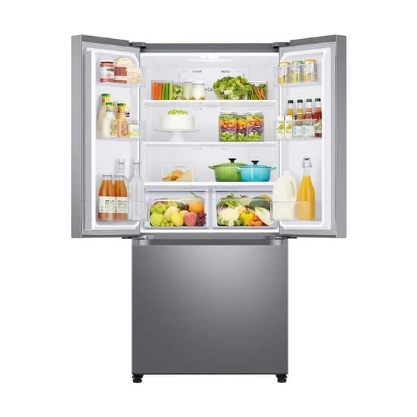 Samsung 17.5. ft. Smart Counter Depth 3-Door French Door Refrigerator ...
