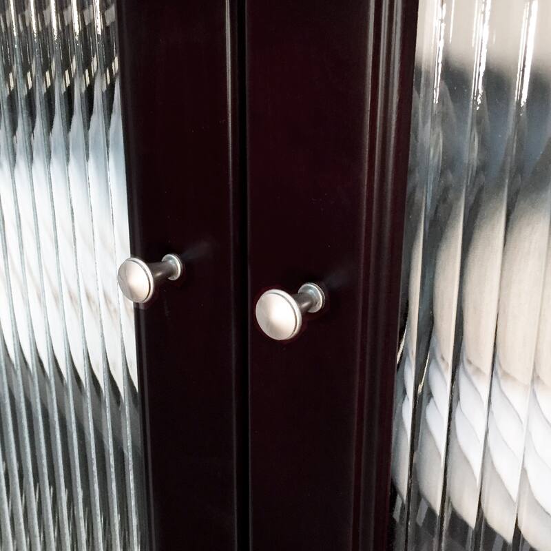 John Louis Home Solid Wood Reach-In Simplicity Closet System with 6-Drawers and Doors Espresso