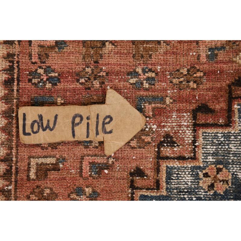 Hand Knotted Oriental 100% Wool Carpet Traditional Geometric Oranges & Rust Hamedan Area Rug - 6' 0'' X 3' 7''