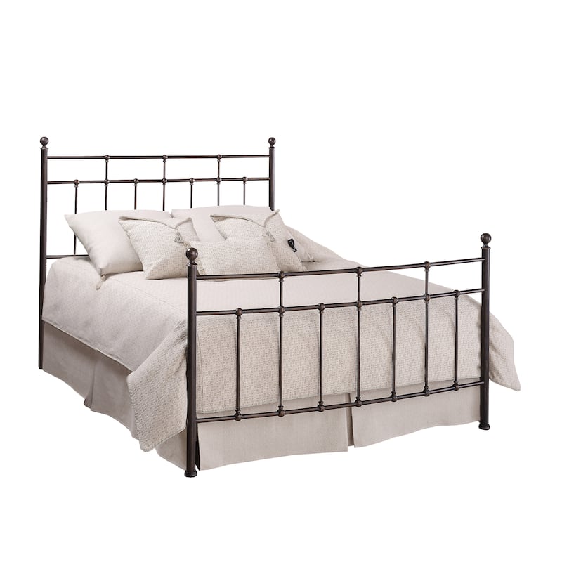Providence Antique Finial Vintage Inspired Bed - Antique Bronze - Full