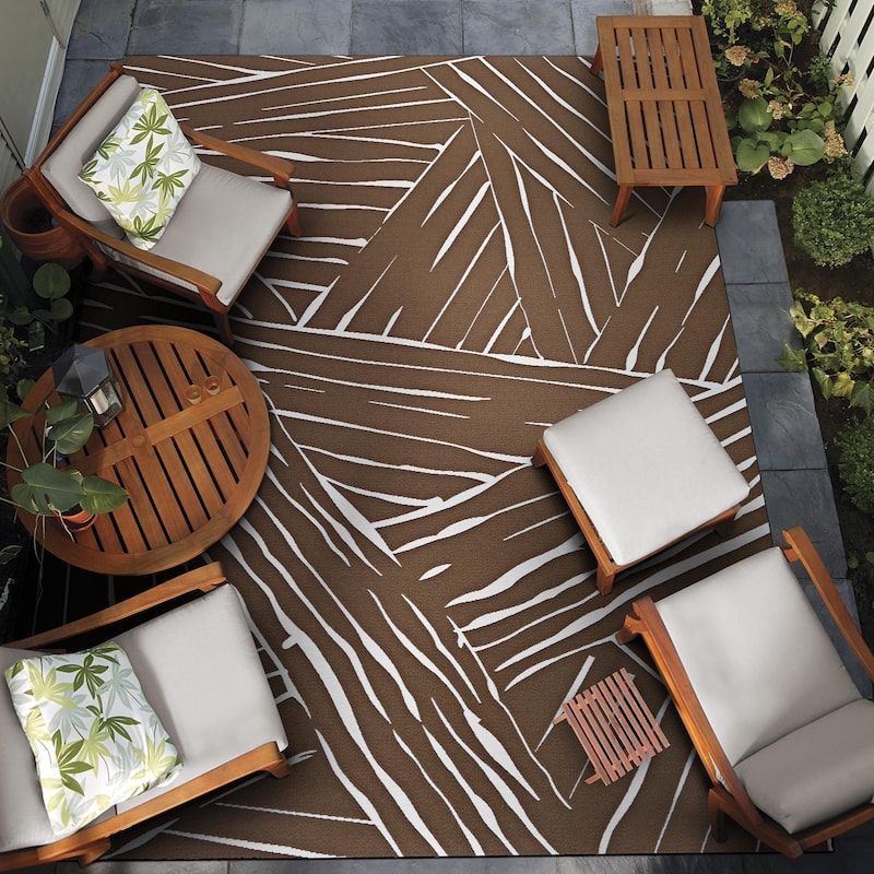 Dream Decor Rugs Gelato Bordeaux Indoor Outdoor Area Rug