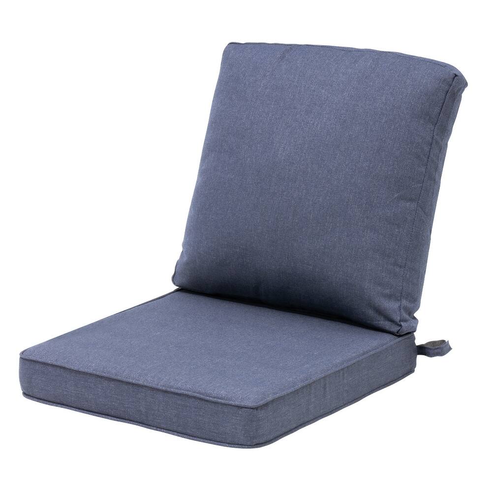 Pellebant 22 x 21 x 3.5 in Patio Deep Seat Chair Outdoor Cushion Set