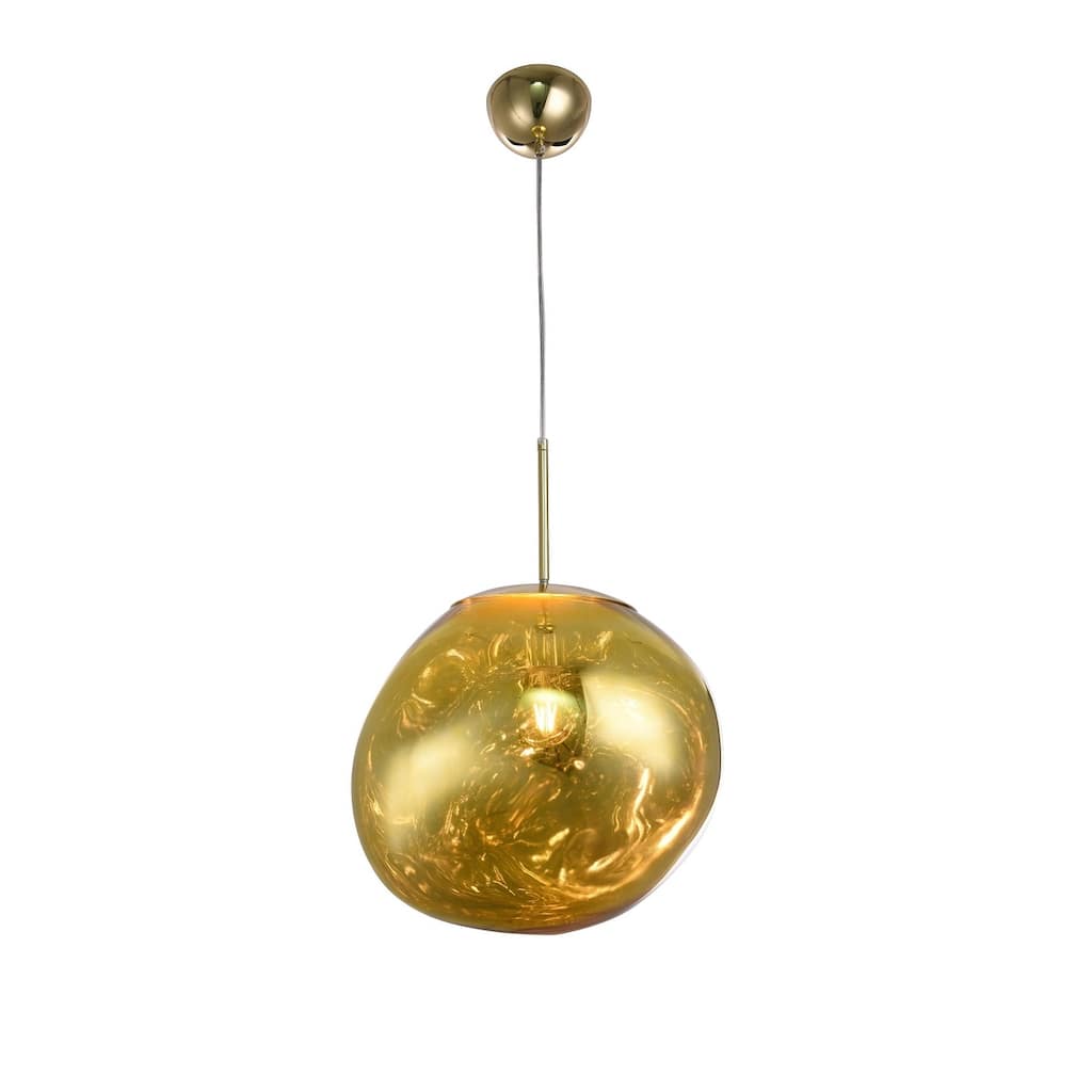 1 Light Gold Acrylic Pendant