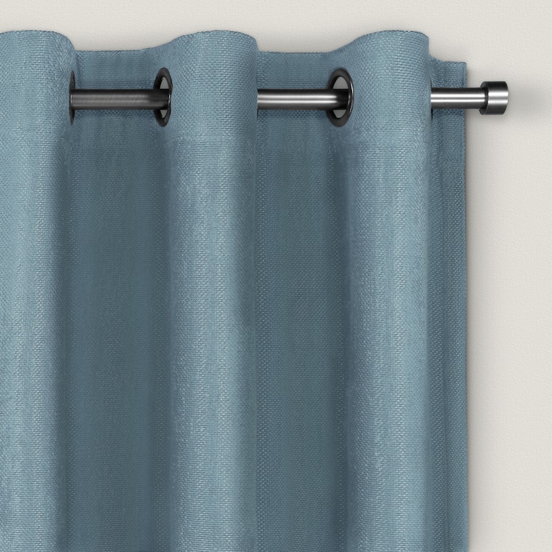 Eclipse Aura Draft Stopper Energy Saving 100% Blackout Grommet Top Curtain Panel