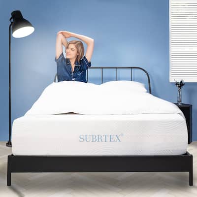 Subrtex 12-inch Gel-Infused Memory Foam Bed Mattress With Cover