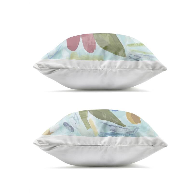 Stupell Eclectic Flower Bundles Printed Outdoor Throw Pillow Design by June Erica Vess (Set of 2)