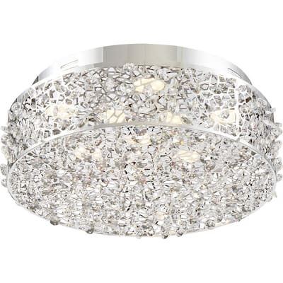 Starlet 4-Light LED Flush Mount in Polished Chrome
