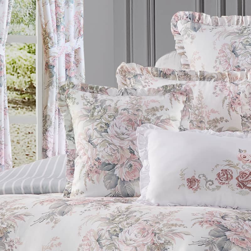 Royal Court Estelle Blush 16" Square Decorative Throw Pillow - Accent - Polyester