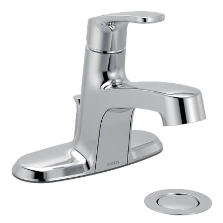 Moen L645724 Chateau 1.2 GPM Centerset Bathroom Faucet with Pop-Up - Polished Chrome