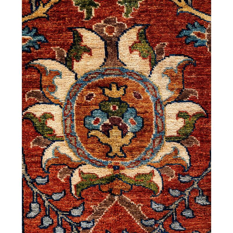 Serapi One-of-a-Kind Hand-Knotted Area Rug - Orange - 8' 3" x 9' 10"
