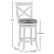 preview thumbnail 10 of 12, Barrett Swivel Counter Stool