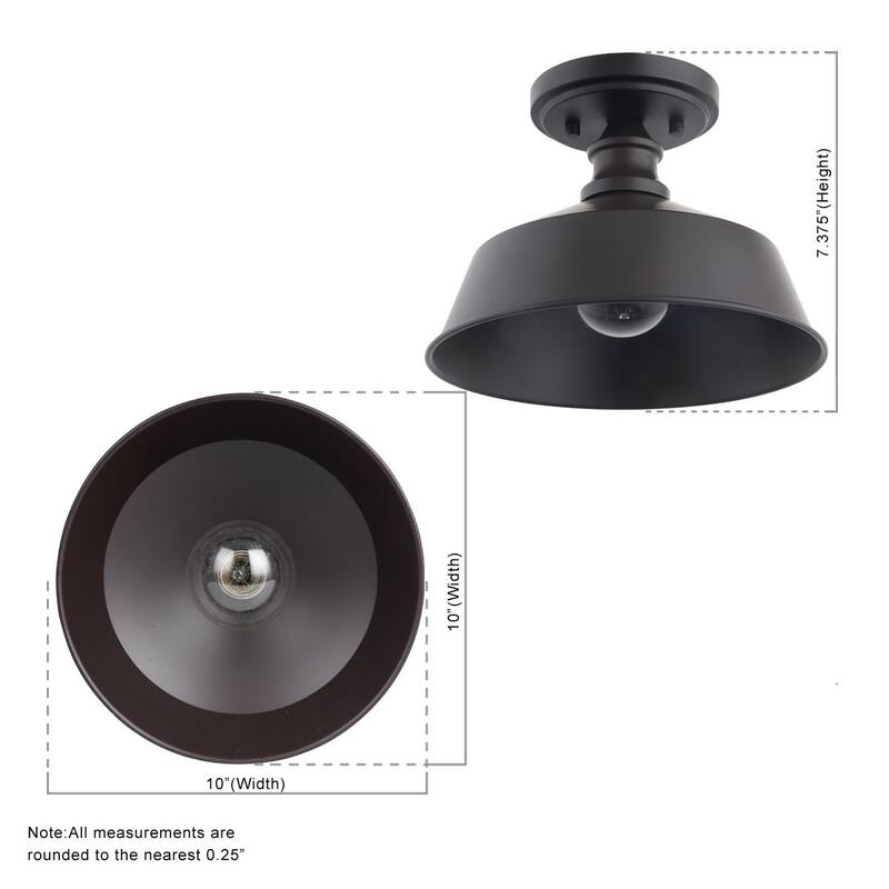 Brio Lighting Bola - 1 Light Semi Flush Mount Ceiling Light