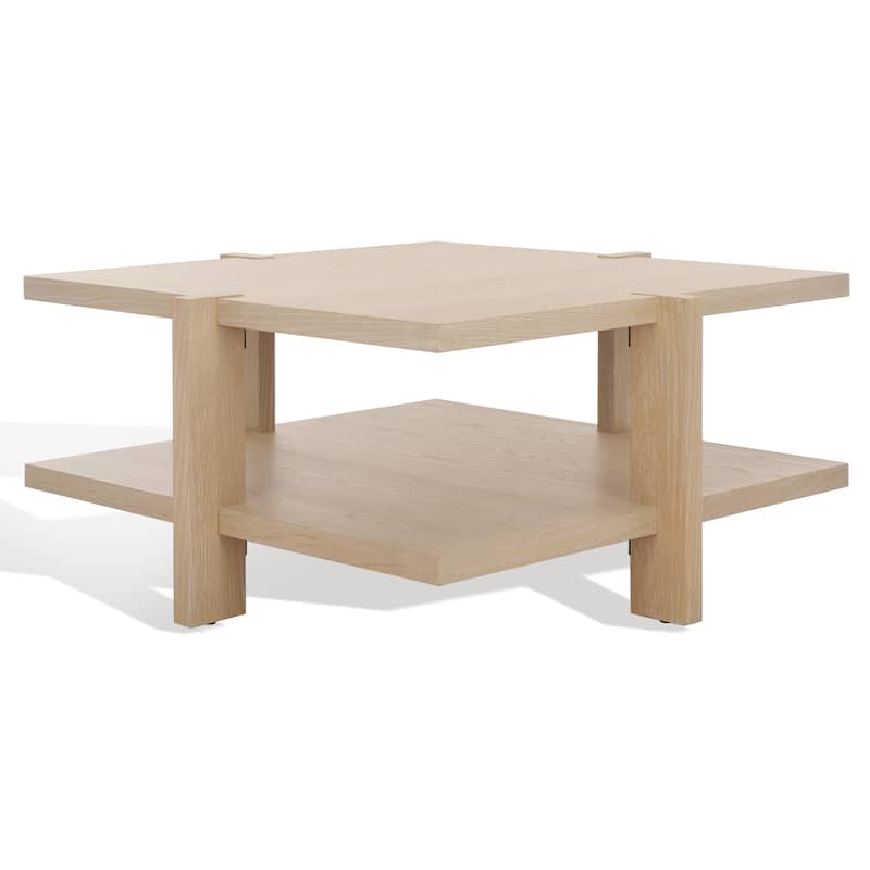 SAFAVIEH Couture Quigley 2-Tier Square Coffee Table - 40 in. W x 40 in. D x 18.3 in. H