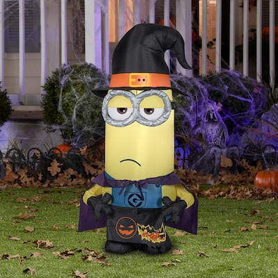 Gemmy Airblown Kevin as Witch Universal, 3.5 ft Tall, Multicolored