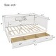 preview thumbnail 13 of 11, L-Shaped Bed Frame with 3 Drawers, Led Downlight and USB Port聽