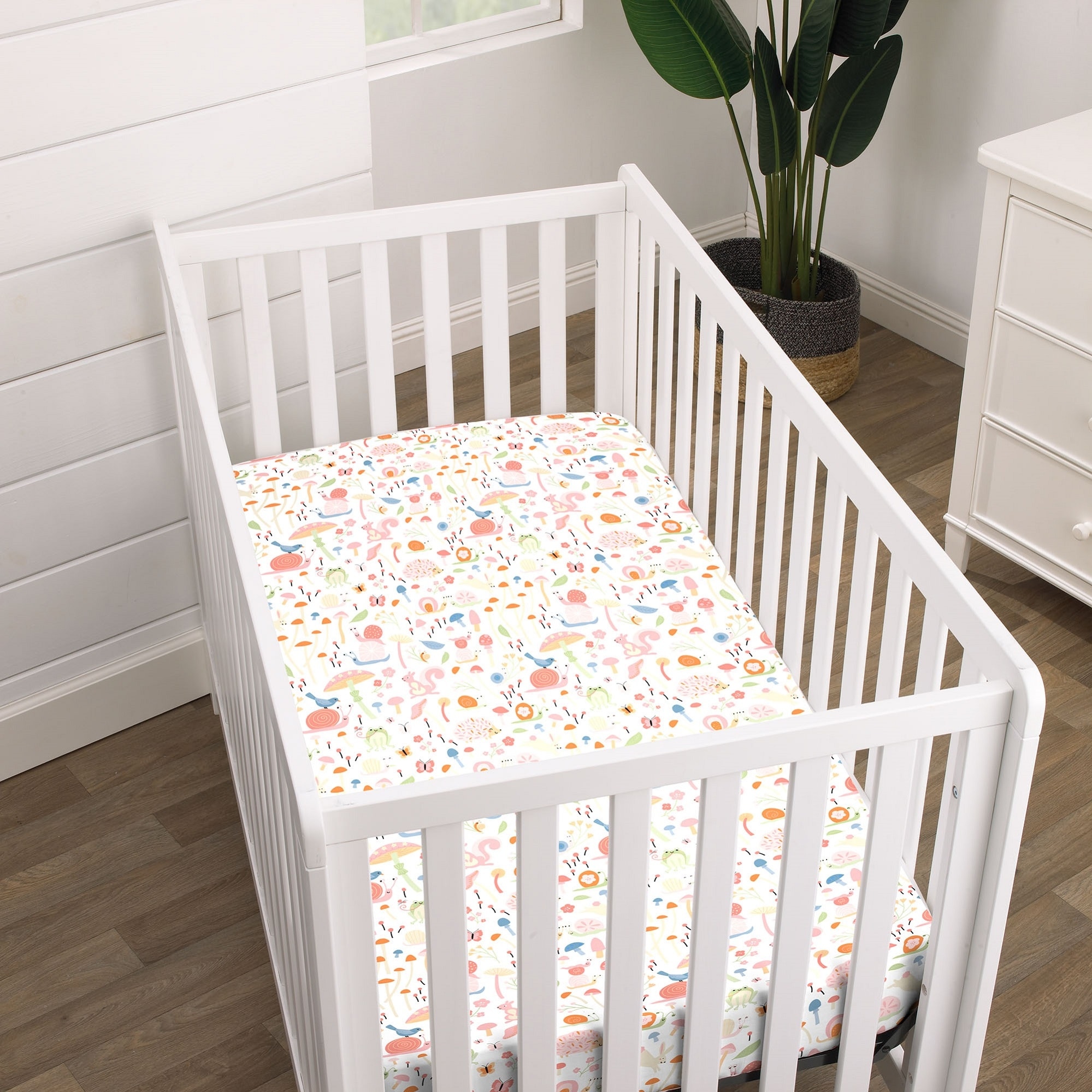 The Peanutshell Pink Roses Fitted Crib Sheet 4 Pack Set for Baby Girls Bed Bath Beyond 40497299