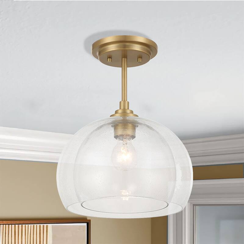 Minka Lavery 2725 Glint 12" Wide Pendant / Converts to Semi-Flush