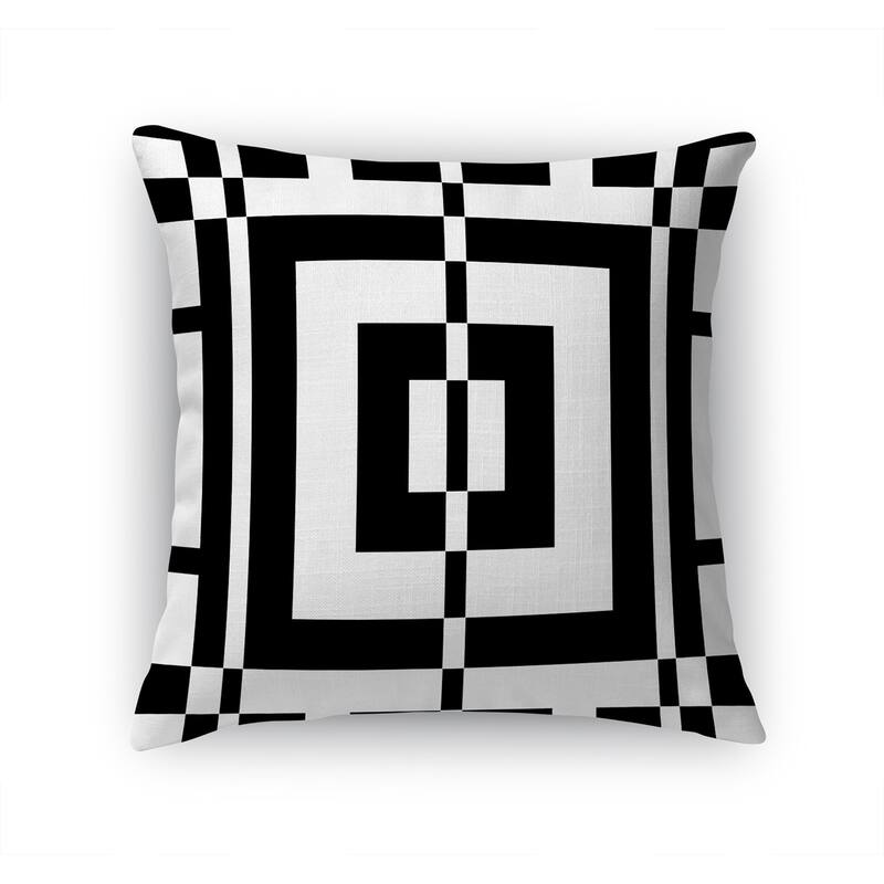 AMAZE BLACK & WHITE Accent Pillow By Jackie Reynolds On Sale Bed