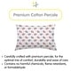 preview thumbnail 7 of 42, BreathableBaby Cotton Percale Pillowcase, For 13" x 18"/33 x 46 cm Toddler Pillow, Prints (2-Pack)