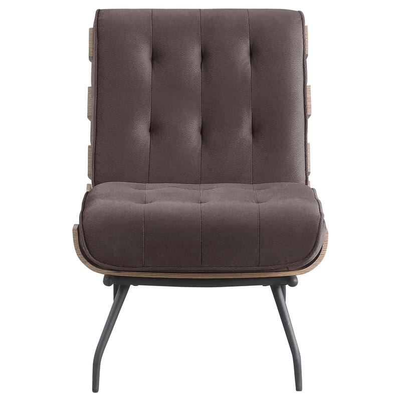 Aloma Upholstered Tufted Armless Accent Chair