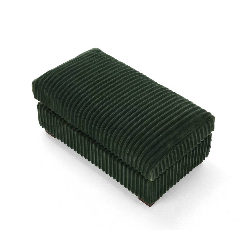 Cloud-Like Flannel Fabric Modular Sectional Sofa with Ottoman